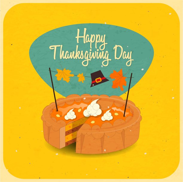 感恩节快乐派图片下载