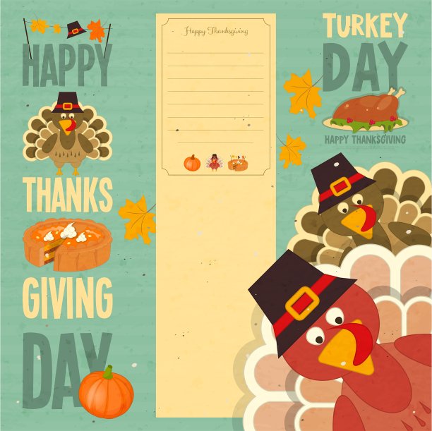 感恩节快乐卡图片下载