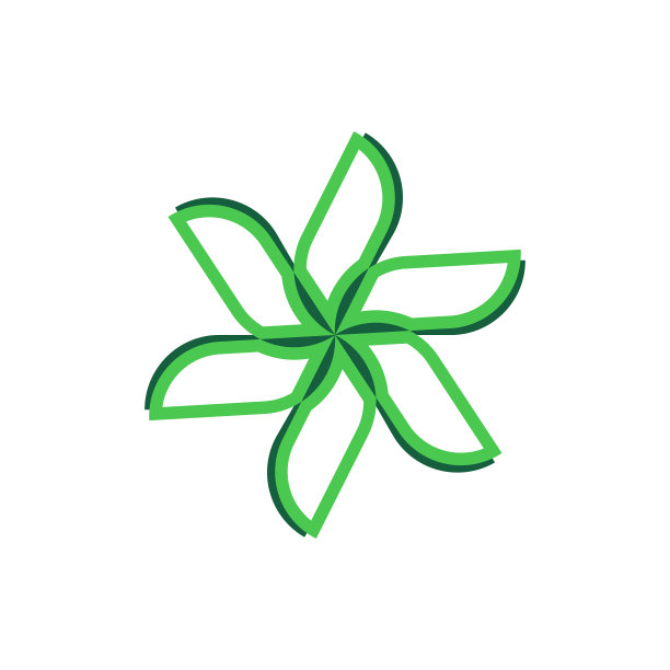 Eco leaf商业标志图片下载