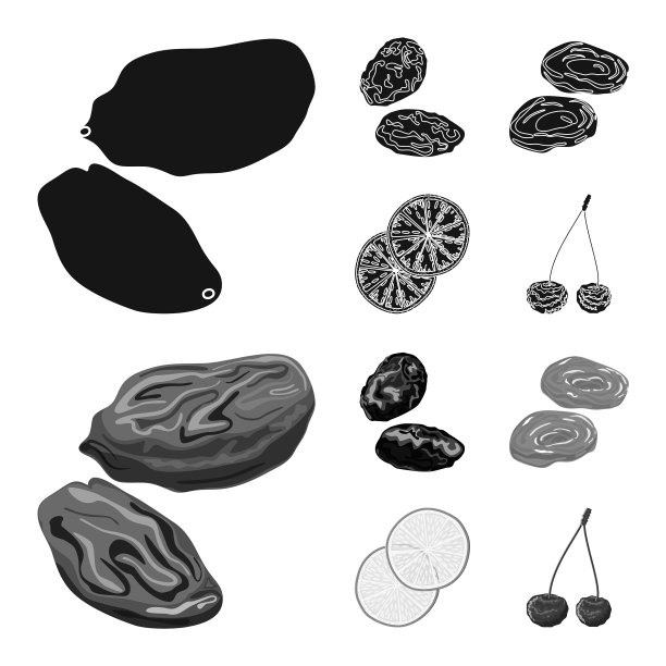 食物和生的标志集图片下载