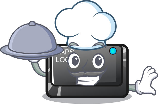 厨师用食品瓶盖扣上吉祥物图片下载