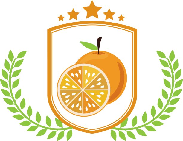 孤立的橙色设计图片下载