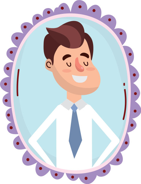 年轻人肖像漫画图片下载