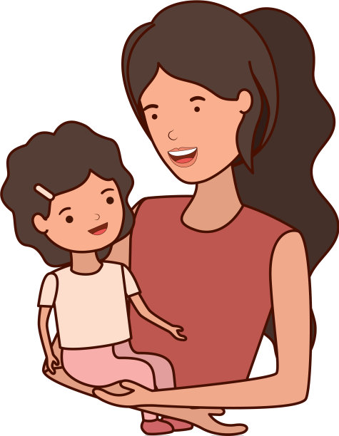 有婴儿头像的女人图片下载