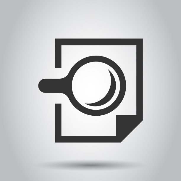 以扁平化的方式审查文件计划图标图片下载