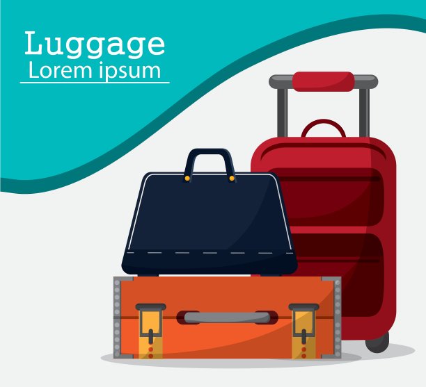 行李袋和行李概念图片下载