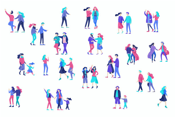 人们的性格走在街上图片下载