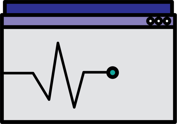 模板网页与脉冲线图片下载
