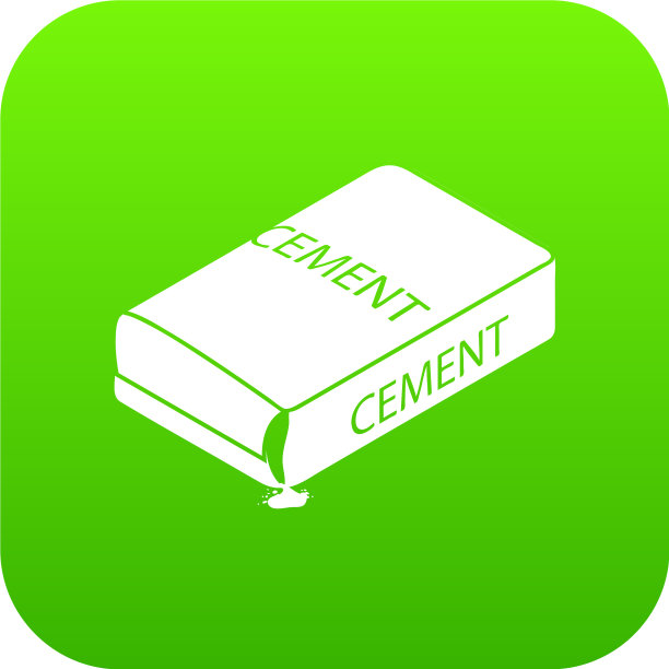 水泥袋图标绿色图片下载