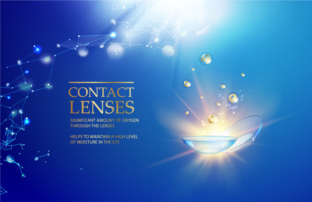 最好的蓝色隐形眼镜对你的眼睛健康图片下载