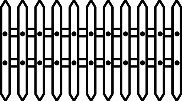 围栏木制孤立图标图片下载