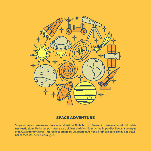 空间元素概念横幅模板行图片下载