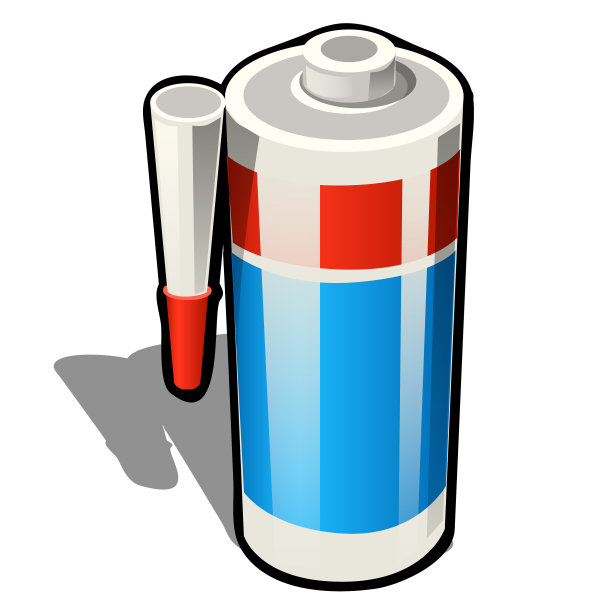 塑料管的硅酮密封胶或胶水隔离图片下载