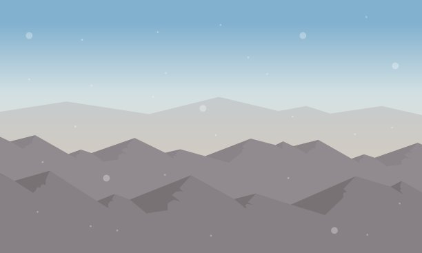 雪山的剪影图片下载