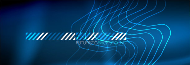 霓虹发光的科技线条，高科技的未来主义图片下载