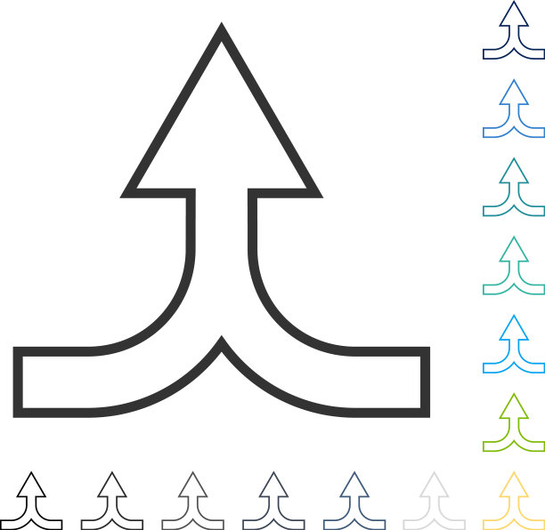 组合箭头向上图标图片下载