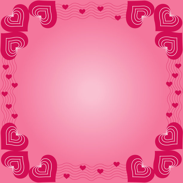 心形情人节背景框图片下载
