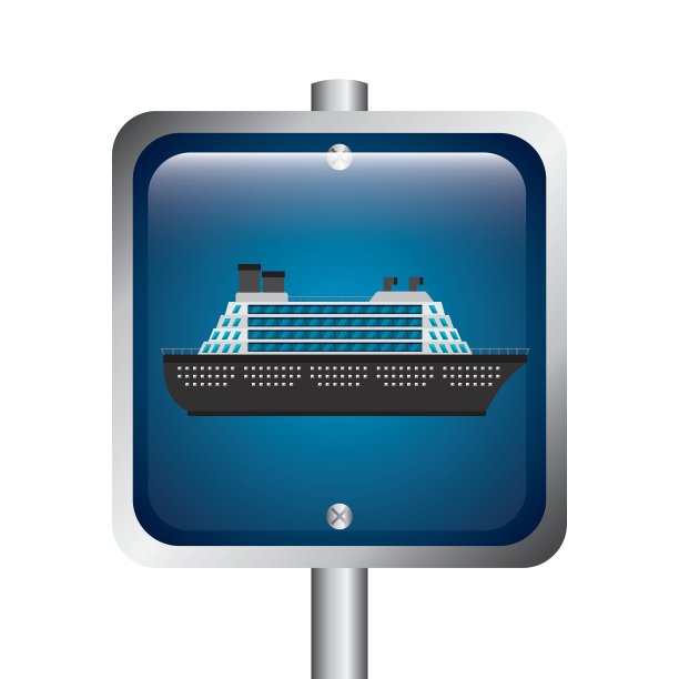 邮轮运输图标图片下载