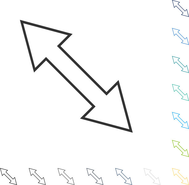 翻转对角图标图片下载