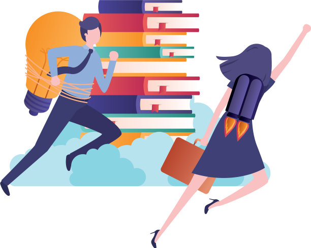 商业夫妇与设置图标头像角色图片下载