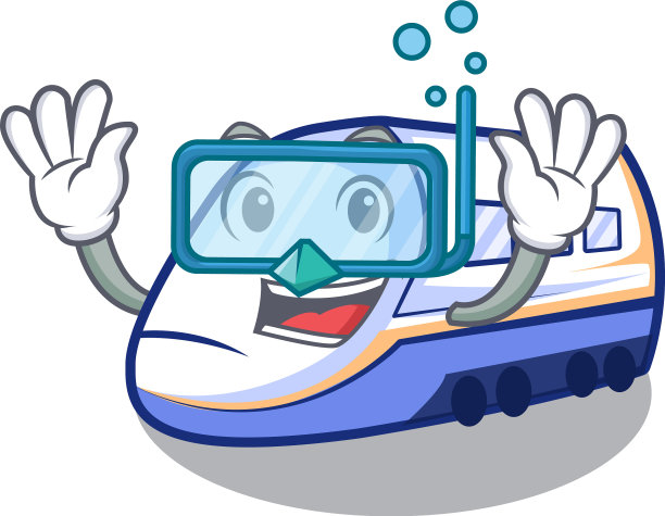 潜水新干线列车运输成形图片下载