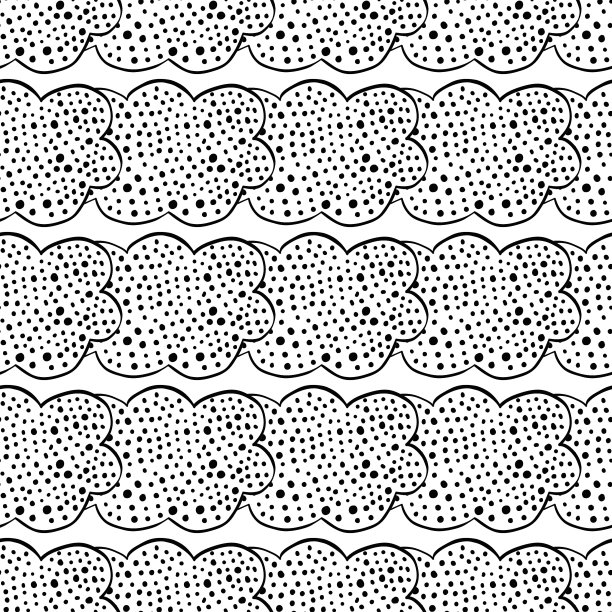 黑白无缝花纹带装饰图片下载