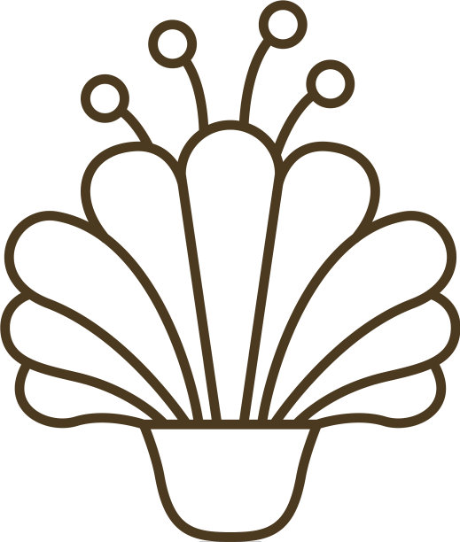 盆花孤立图标图片下载