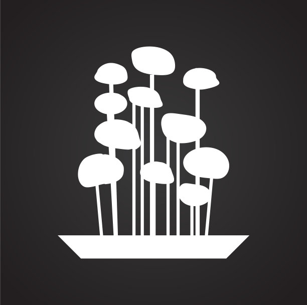 盆景图标的背景图形和web图片下载