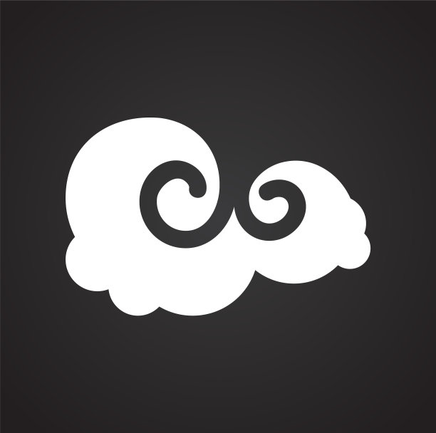 亚洲云图标的背景图形和网络图片下载