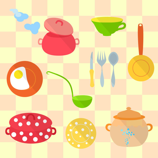 一套厨房用具图片下载