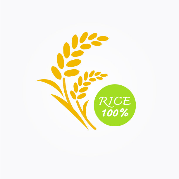 优质大米高品质设计理念图片下载