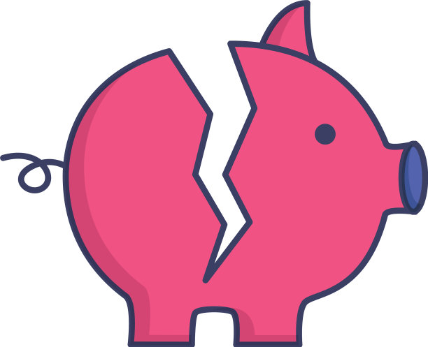 破碎的储蓄罐图片下载