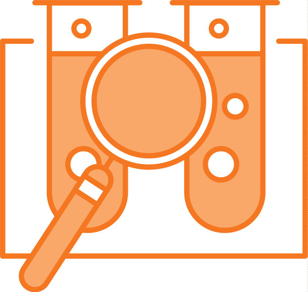 实验室用放大镜进行试管试验图片下载