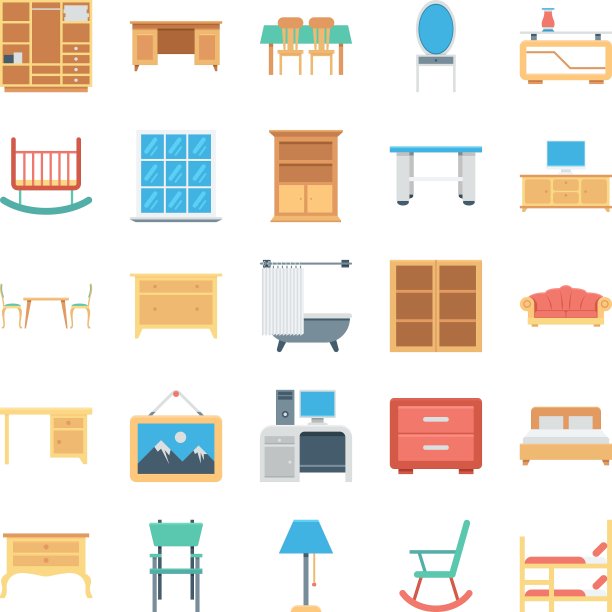 家具彩色图标3图片下载