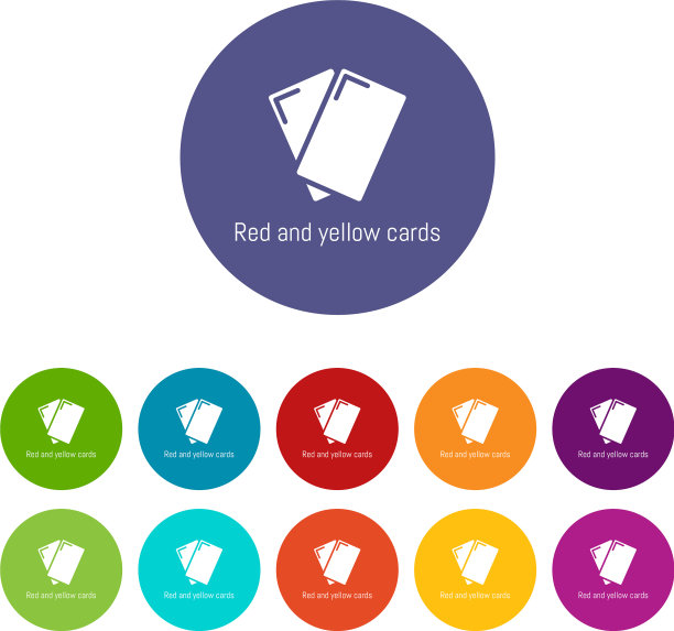 红黄卡图标设置颜色图片下载