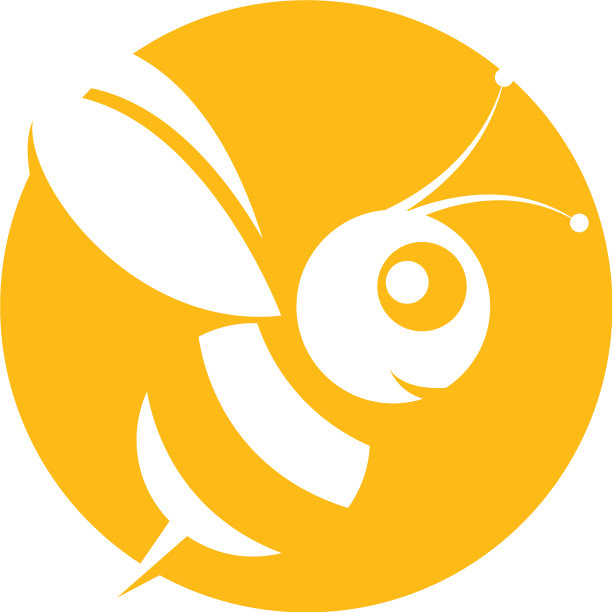 蜜蜂标志模板图标图片下载