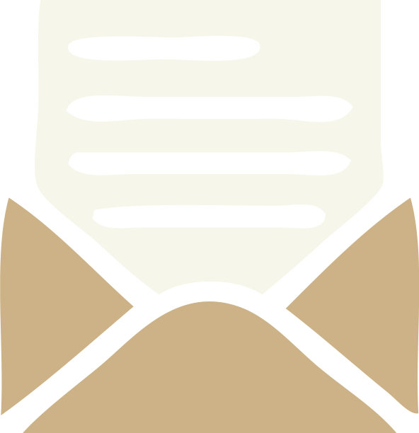 单色复古卡通信件和信封图片下载