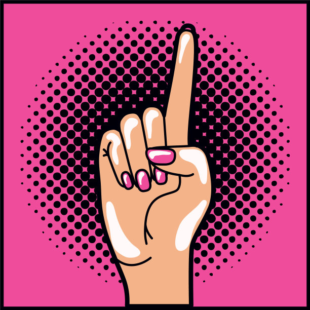 手人类表达了第一个波普艺术风格图片下载