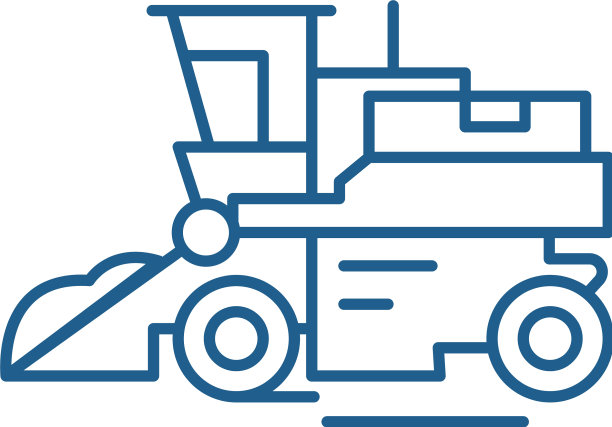 结合收割机线图标概念结合图片下载