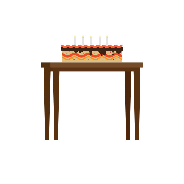 桌上放着巧克力蛋糕和蜡烛图片下载