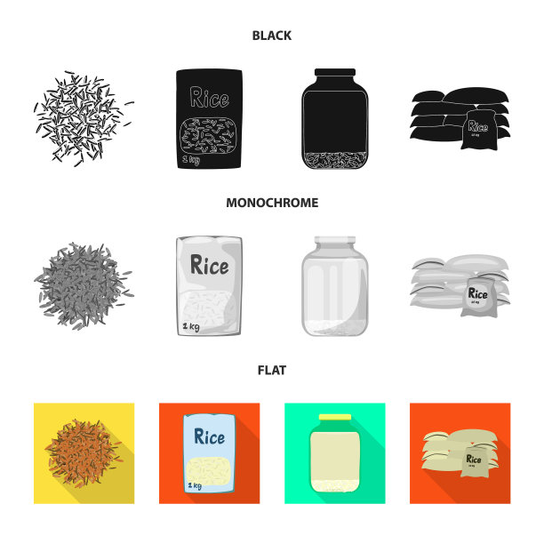孤立对象的作物和生态图标设置图片下载