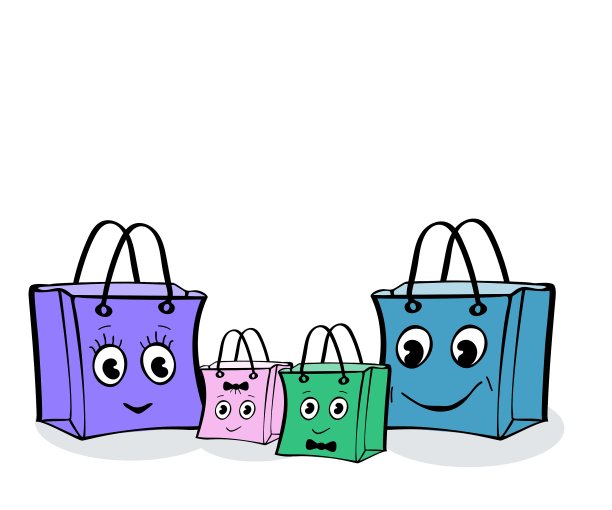 有趣的家庭礼品包装销售图片下载