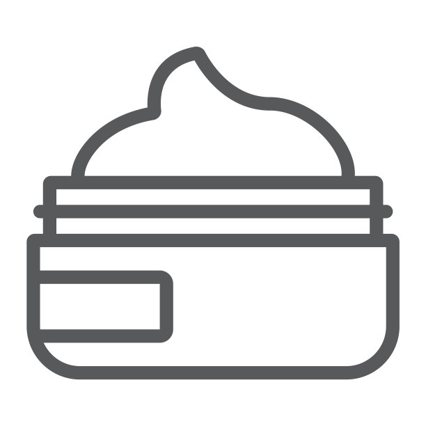 美容霜化妆品线条图标图片下载
