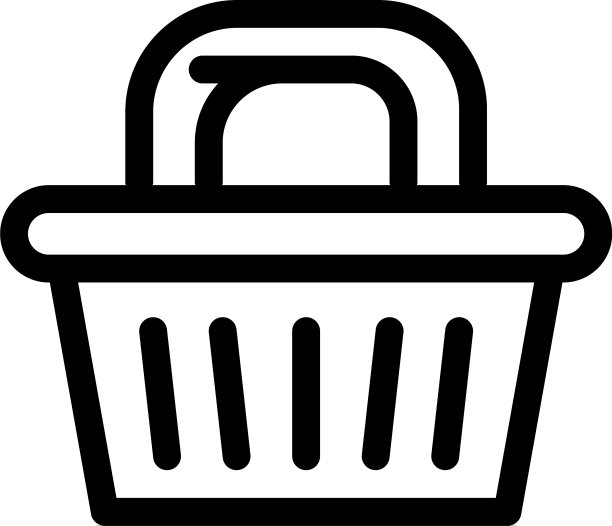 衣服篮图标轮廓风格图片下载