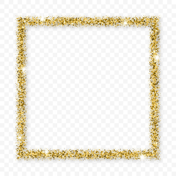 金色的闪光框架和平淡的阴影图片下载