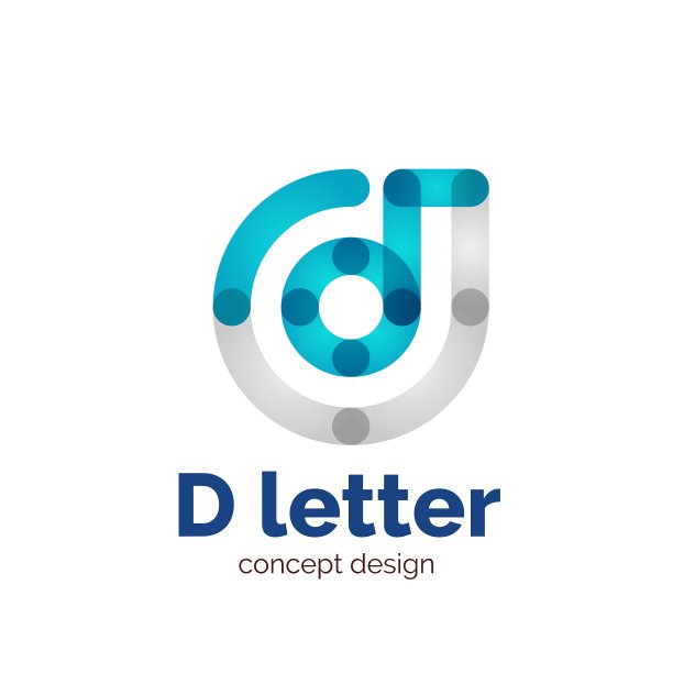 现代简约的字母概念标志图片下载