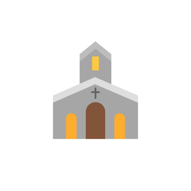 教堂平面图标图片下载