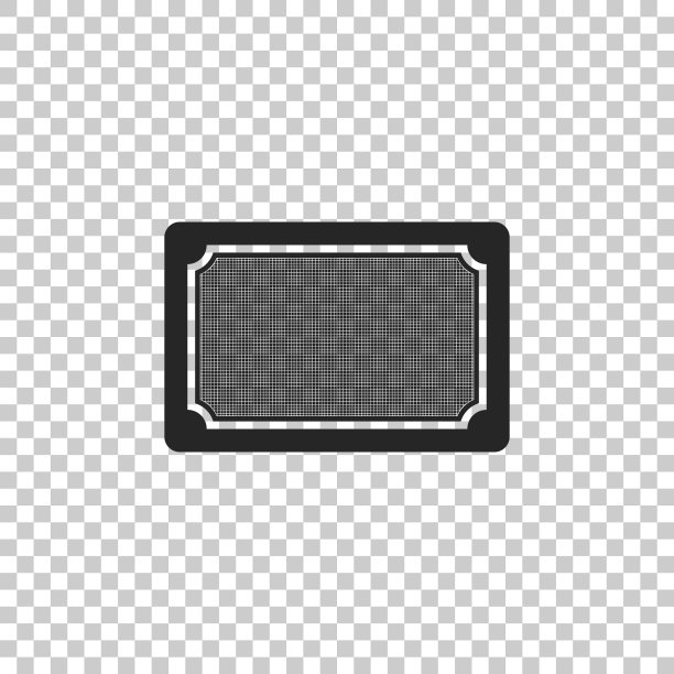 门垫图标孤立的透明背景图片下载