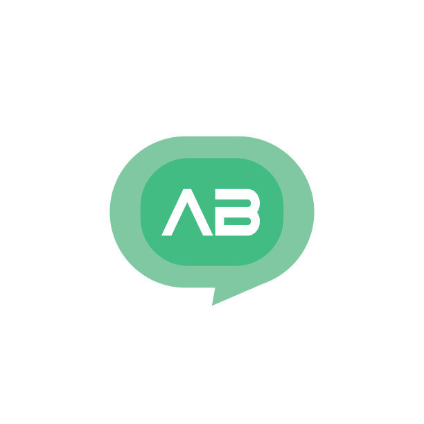字母AB模板设计图片下载