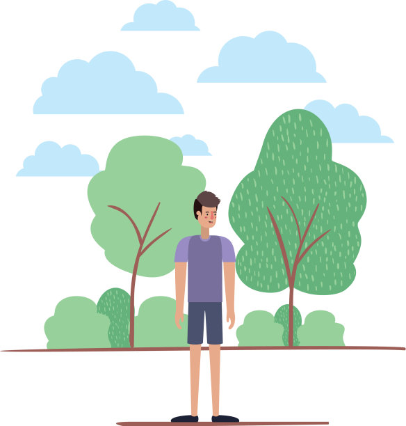 年轻人在营地的化身角色图片下载